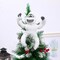 Monster Ornament, Poseable Handmade Abominable Chimpanzees Hugger with Star, Can be Hung Snowman Tree Topper Xmas Decorations (White)